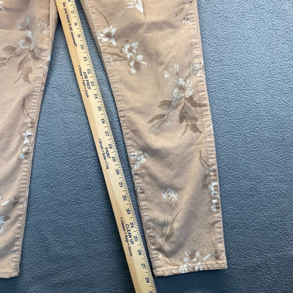 Seven 7 Women's‎ Floral Print Corduroy Pants,Size 12,Hight Rise,Skinny,Stretch - Picture 6 of 13